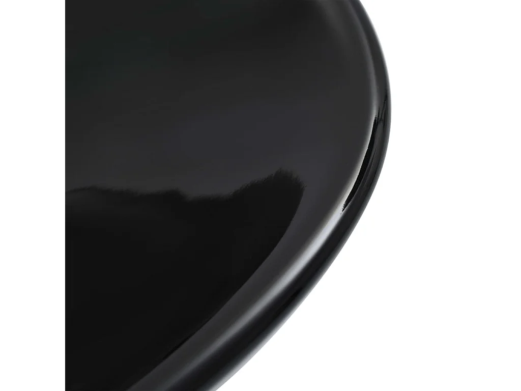 Lavabo salle de bain-Vasque à poser 58,5 x 39 x 14 cm Céramique Noir