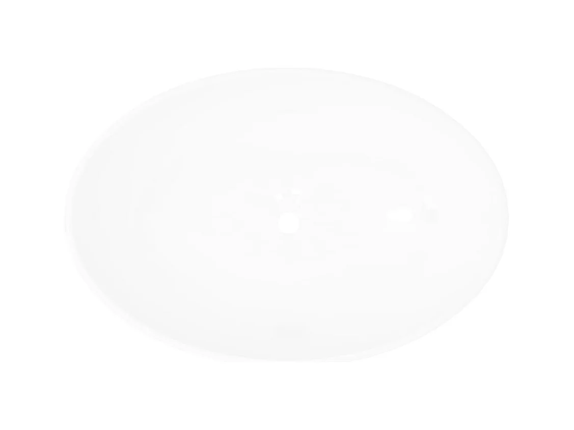 Lavabo salle de bain-Vasque à poser en forme ovale Céramique 40 x 33 cm Blanc