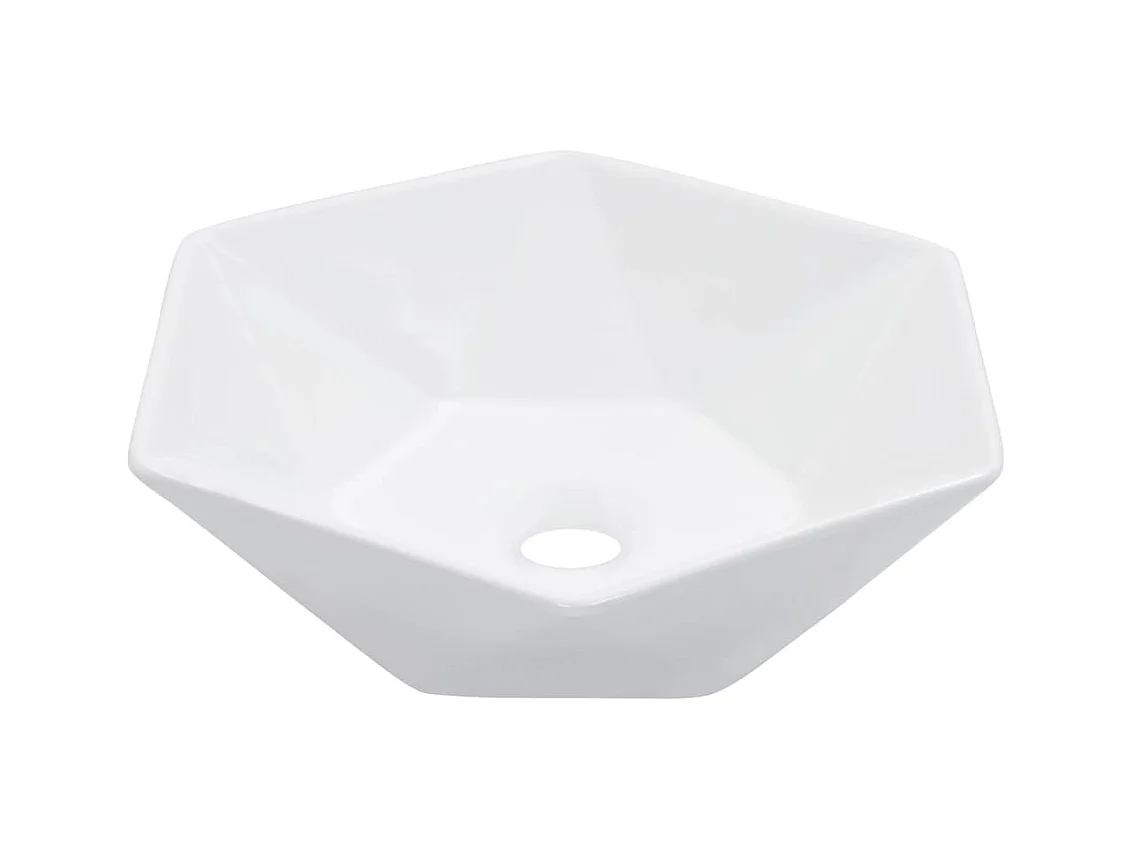 Lavabo salle de bain-Vasque à poser 41x36,5x12 cm Céramique Blanc