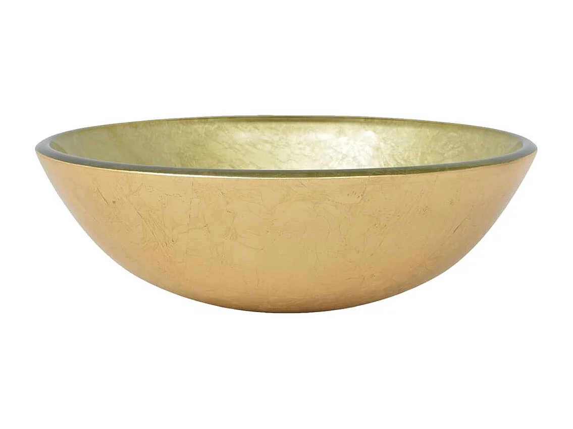 Lavabo salle de bain-Vasque à poser avec robinet et drain à poussoir Verre trempé