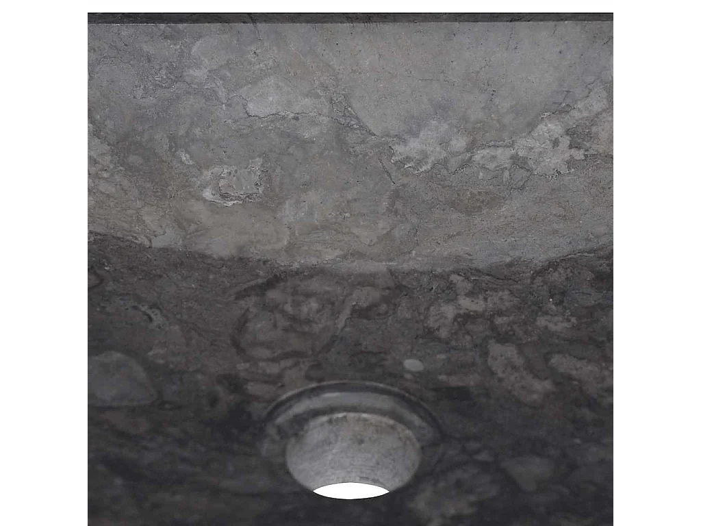 Lavabo salle de bain-Vasque à poser Noir 40x40x10 cm Marbre