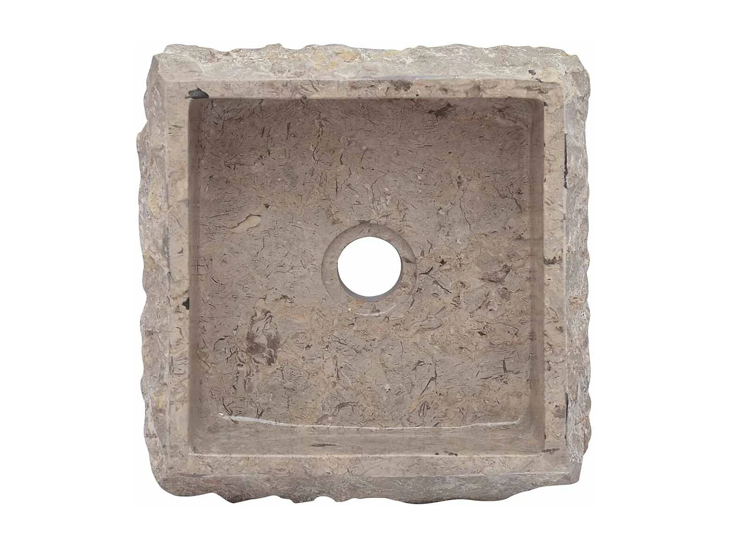 Lavabo salle de bain-Vasque à poser Gris 30x30x13 cm Marbre