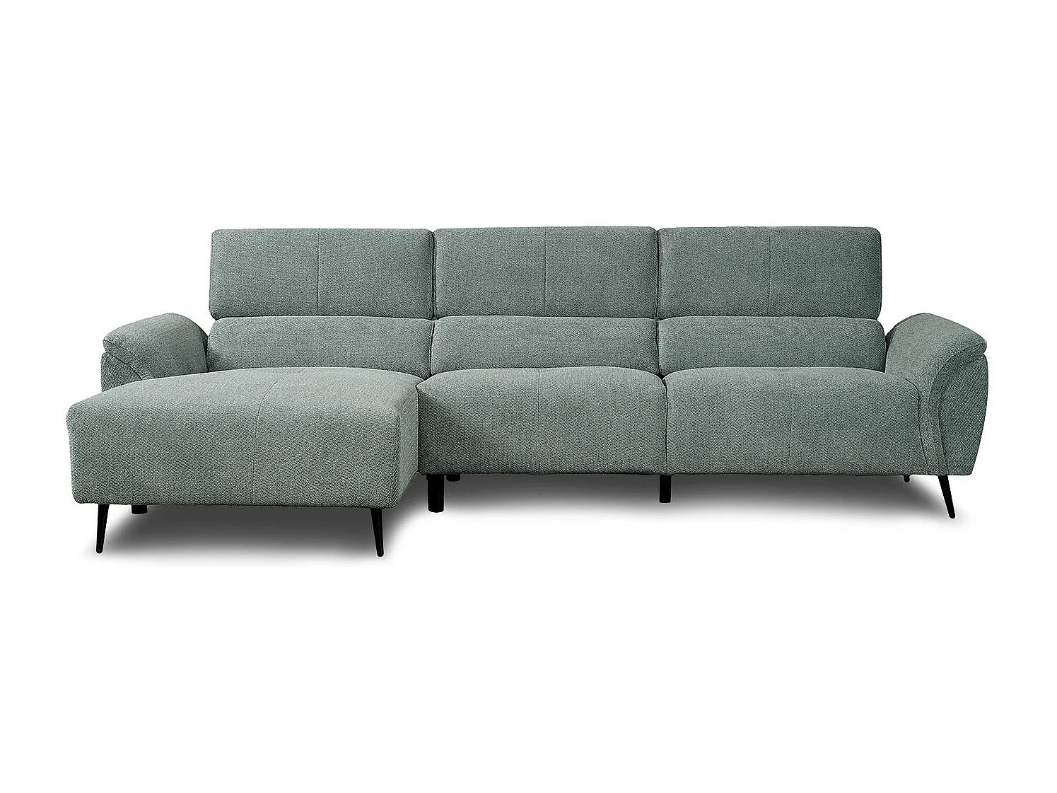 Sofa Chaise Longue Lucy 284cm, Verde, Chaise Izquierdo