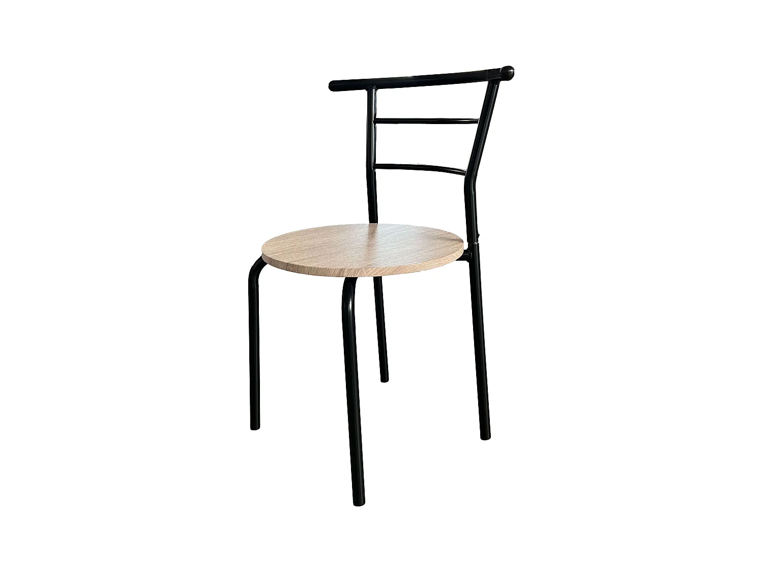 Table de cuisine extensible Butterfly et 2 chaises, chêne Sonoma et noir, 55-115 x 61 x 74 cm