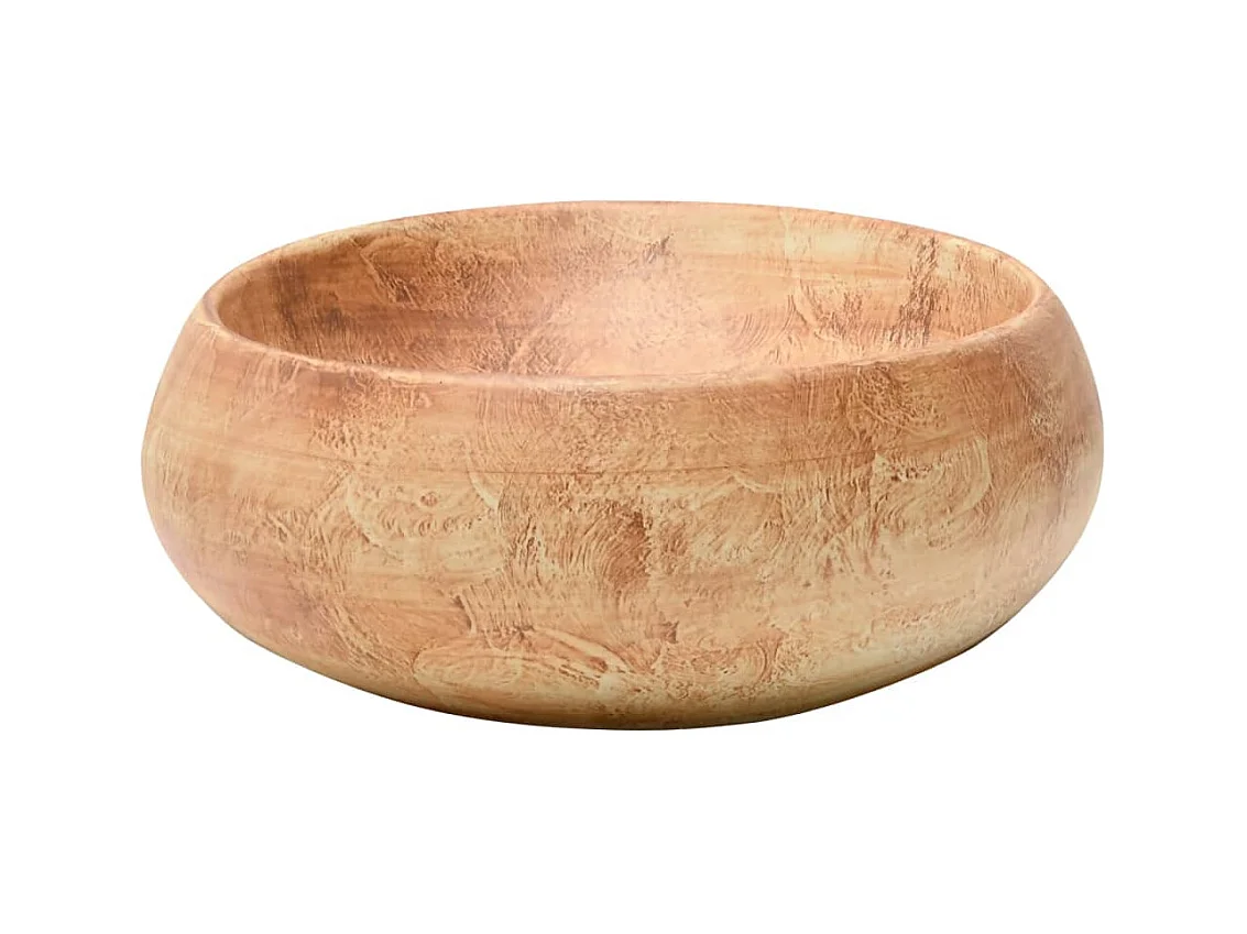 Vasque à poser Lavabo | Bac à laver marron ovale 59x40x15 cm céramique