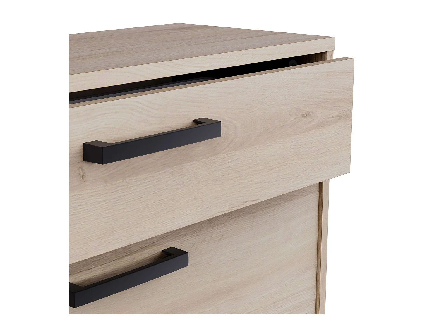 Meuble à chaussures Watson avec 2 portes pliantes en noir Waterford et chêne Kronberge, 79,6 x 102,4 x 29,4 cm