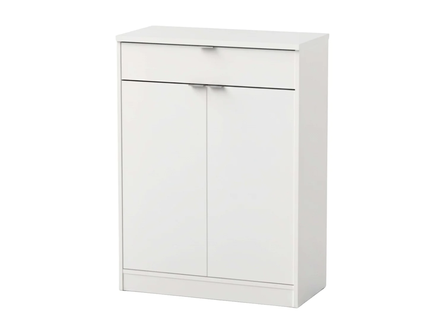 Meuble à chaussures Berlin White : 1 tiroir, 4 étagères, multi-pièces 75 x 101 x 37 cm