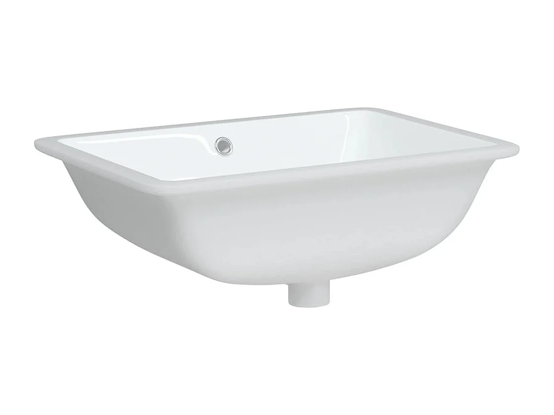 Vasque à poser Lavabo | Évier salle de bain blanc rectangulaire céramique