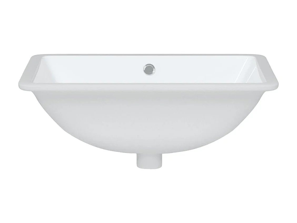 Vasque à poser Lavabo | Évier salle de bain blanc rectangulaire céramique