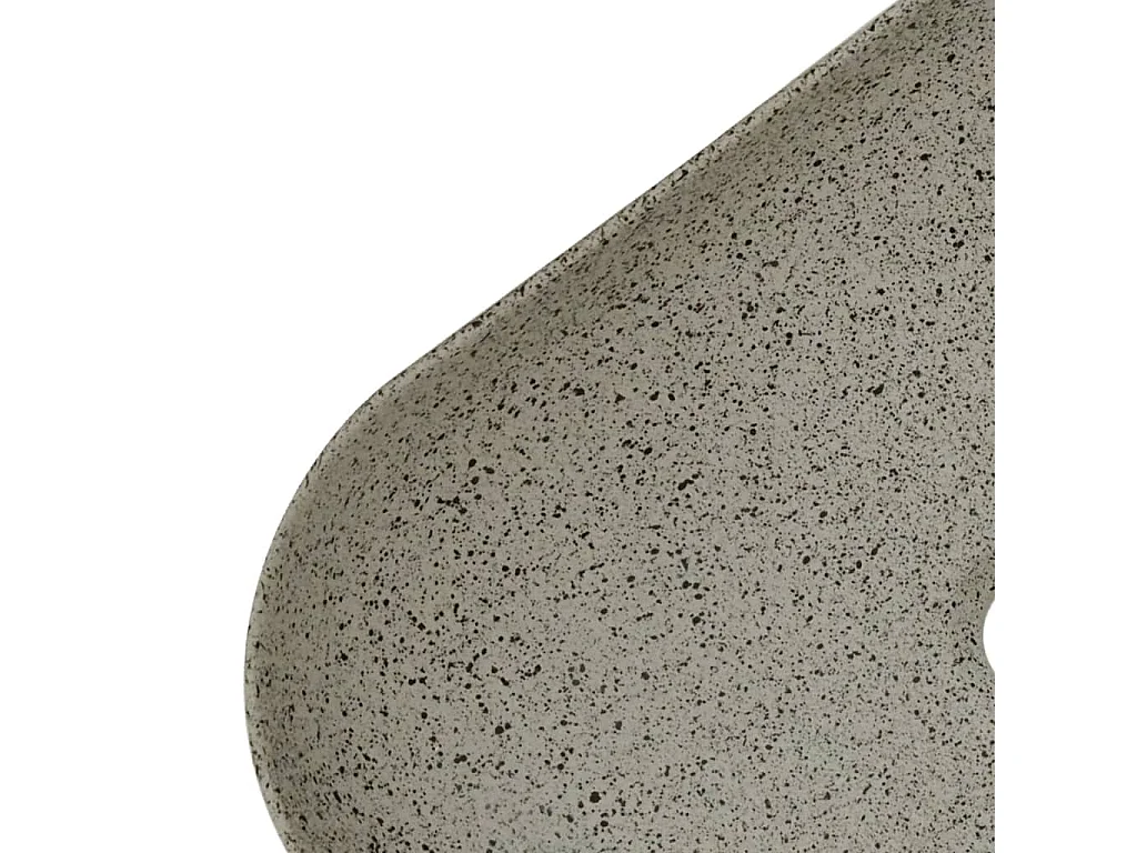 Vasque à poser Lavabo | Bac à laver gris rectangulaire 48x37,5x13,5 cm céramique