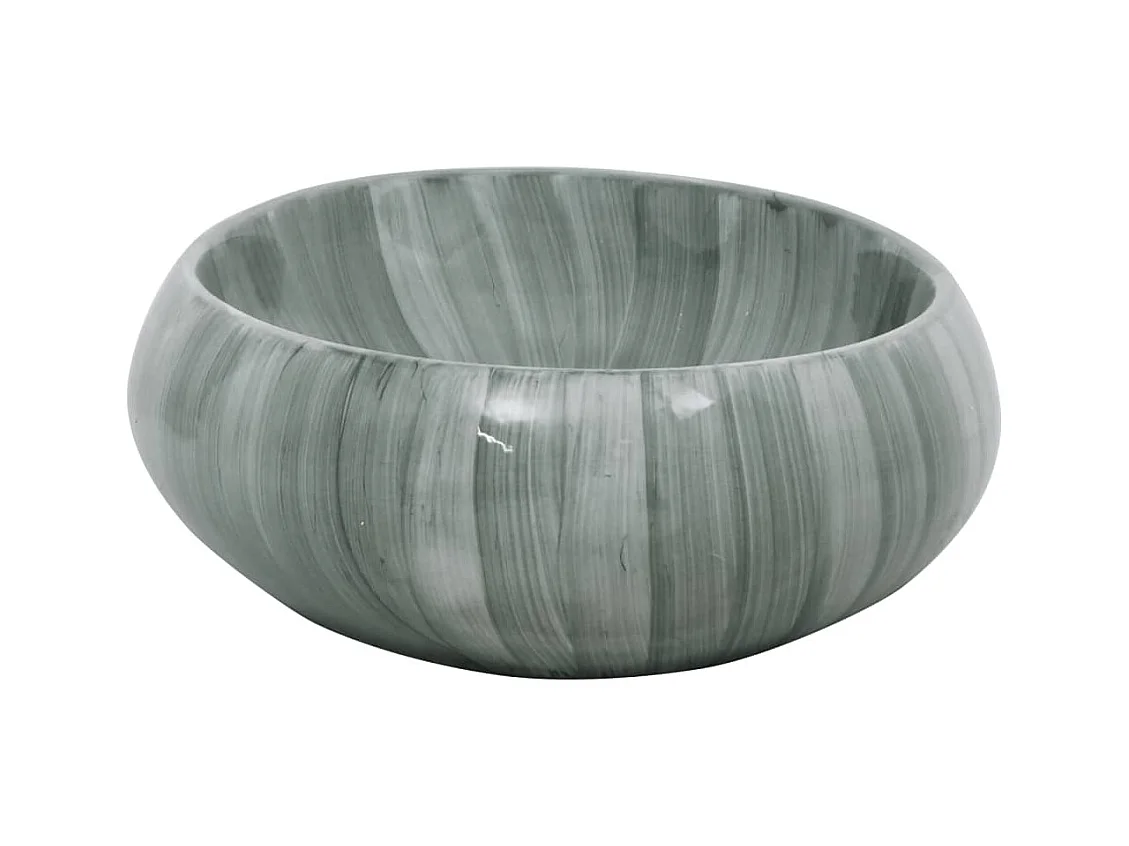 Vasque à poser Lavabo | Bac à laver vert ovale 59x40x15 cm céramique