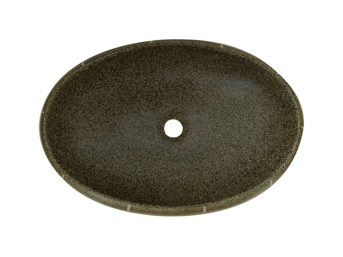 Vasque à poser Lavabo | Bac à laver multicolore ovale 59x40x15 cm céramique