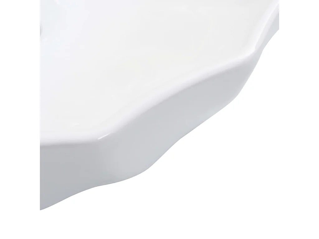 Lavabo salle de bain-Vasque à poser 46x17 cm Céramique Blanc