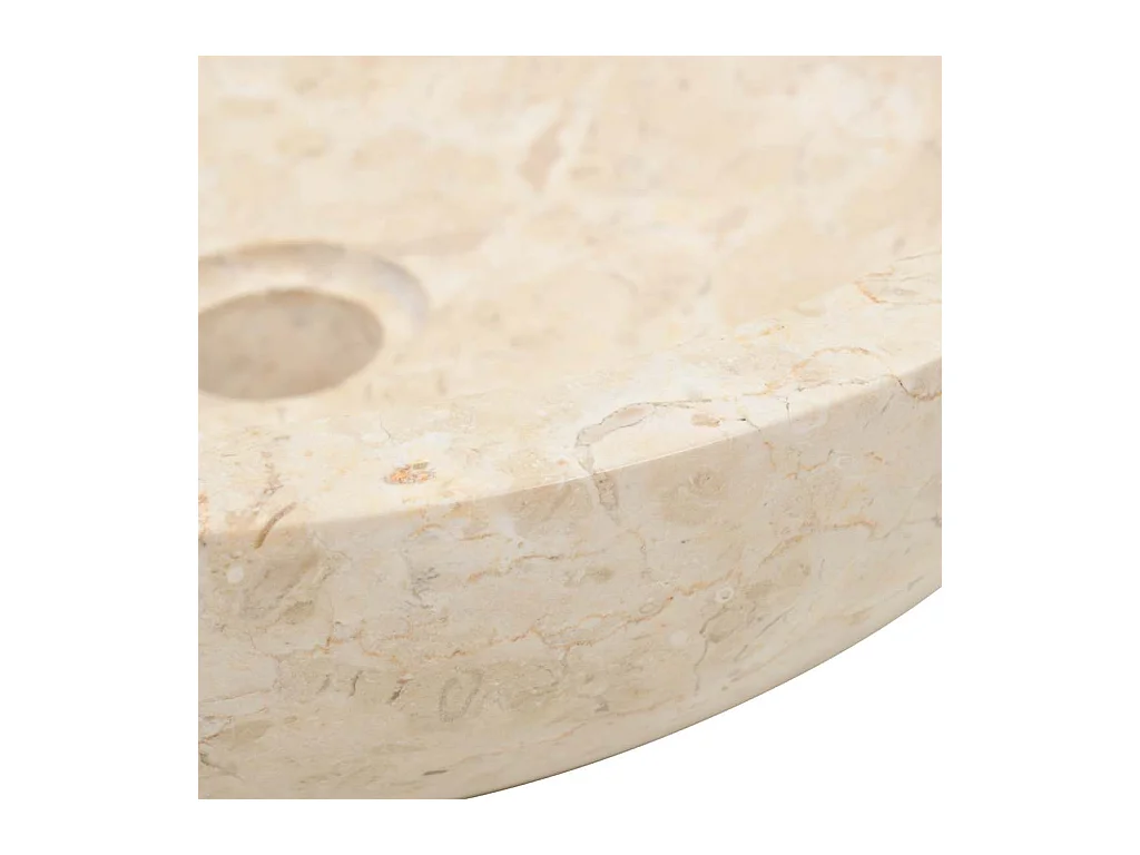 Lavabo | Évier de cuisine 40 x 12 cm Marbre Crème