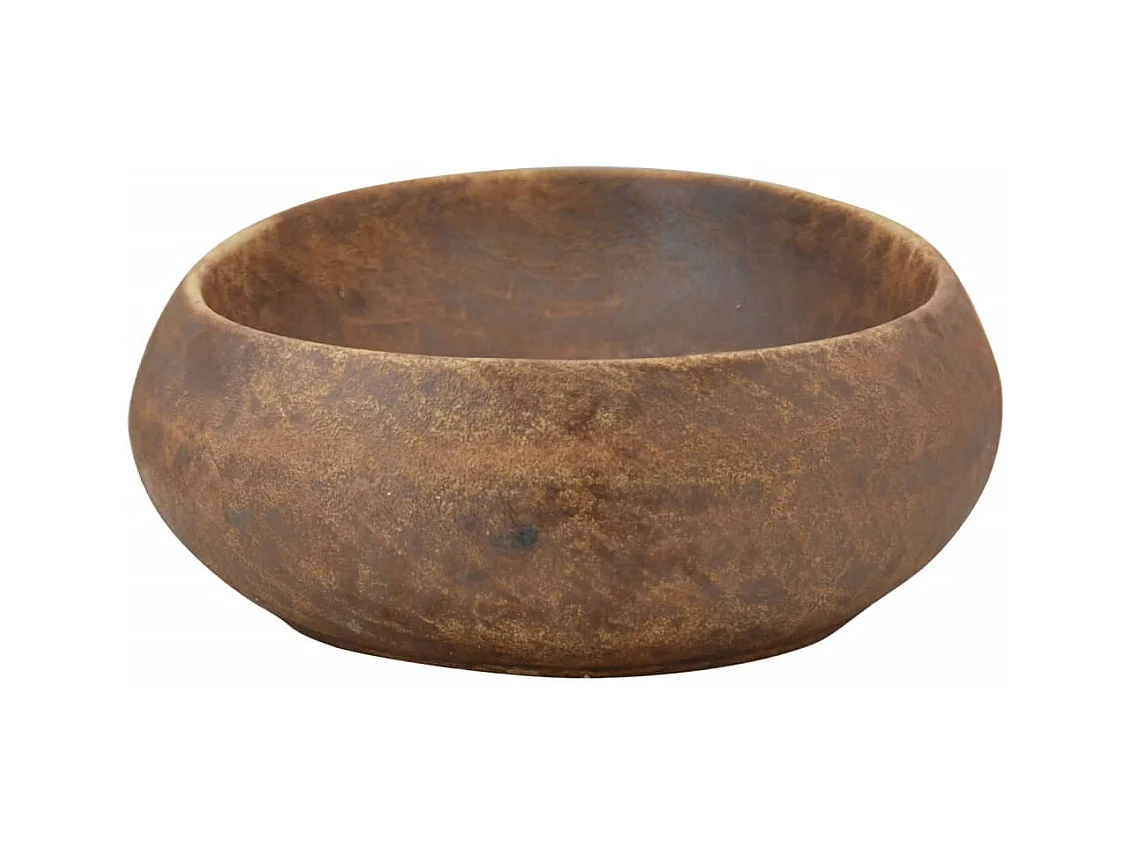 Vasque à poser Lavabo | Bac à laver marron ovale 59x40x15 cm céramique