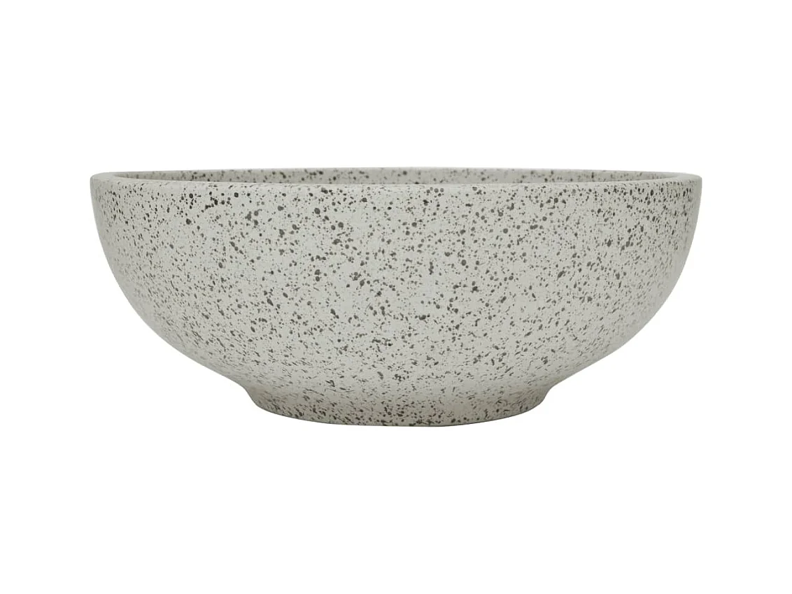 Vasque à poser Lavabo | Bac à laver gris rond Φ41x14 cm céramique
