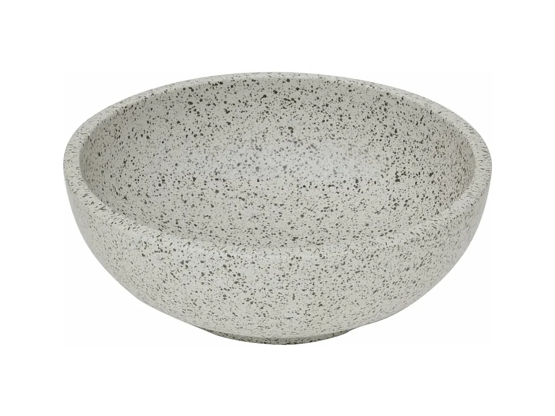 Vasque à poser Lavabo | Bac à laver gris rond Φ41x14 cm céramique