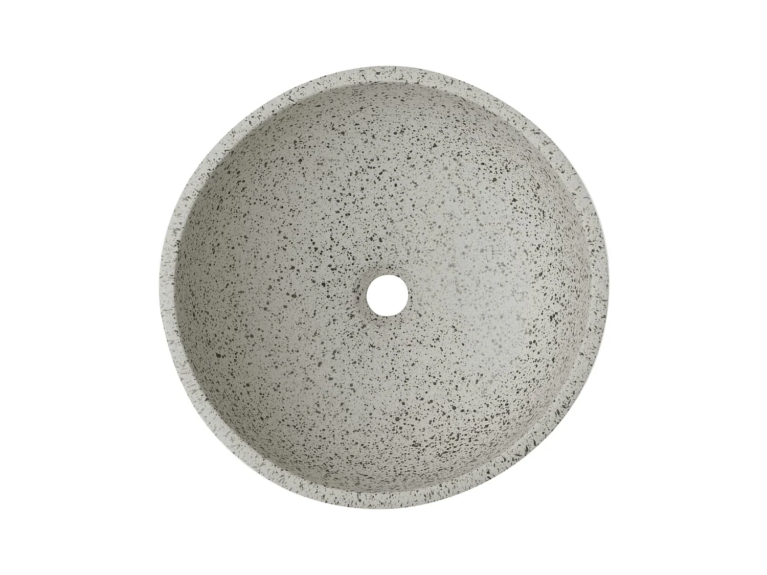 Vasque à poser Lavabo | Bac à laver gris rond Φ41x14 cm céramique