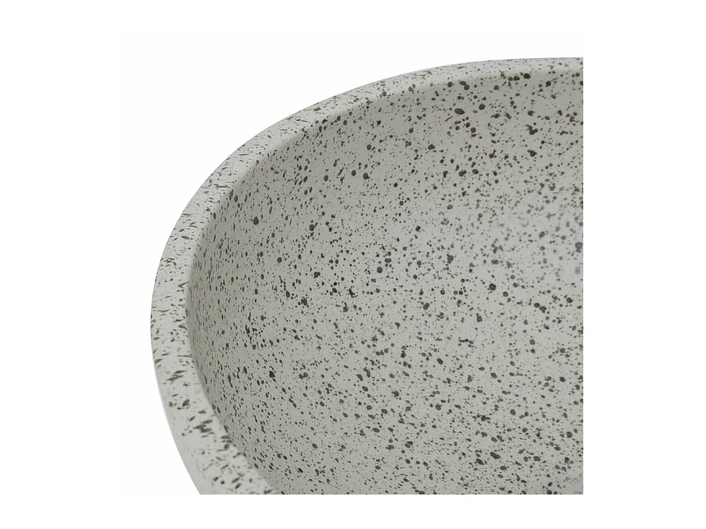 Vasque à poser Lavabo | Bac à laver gris rond Φ41x14 cm céramique