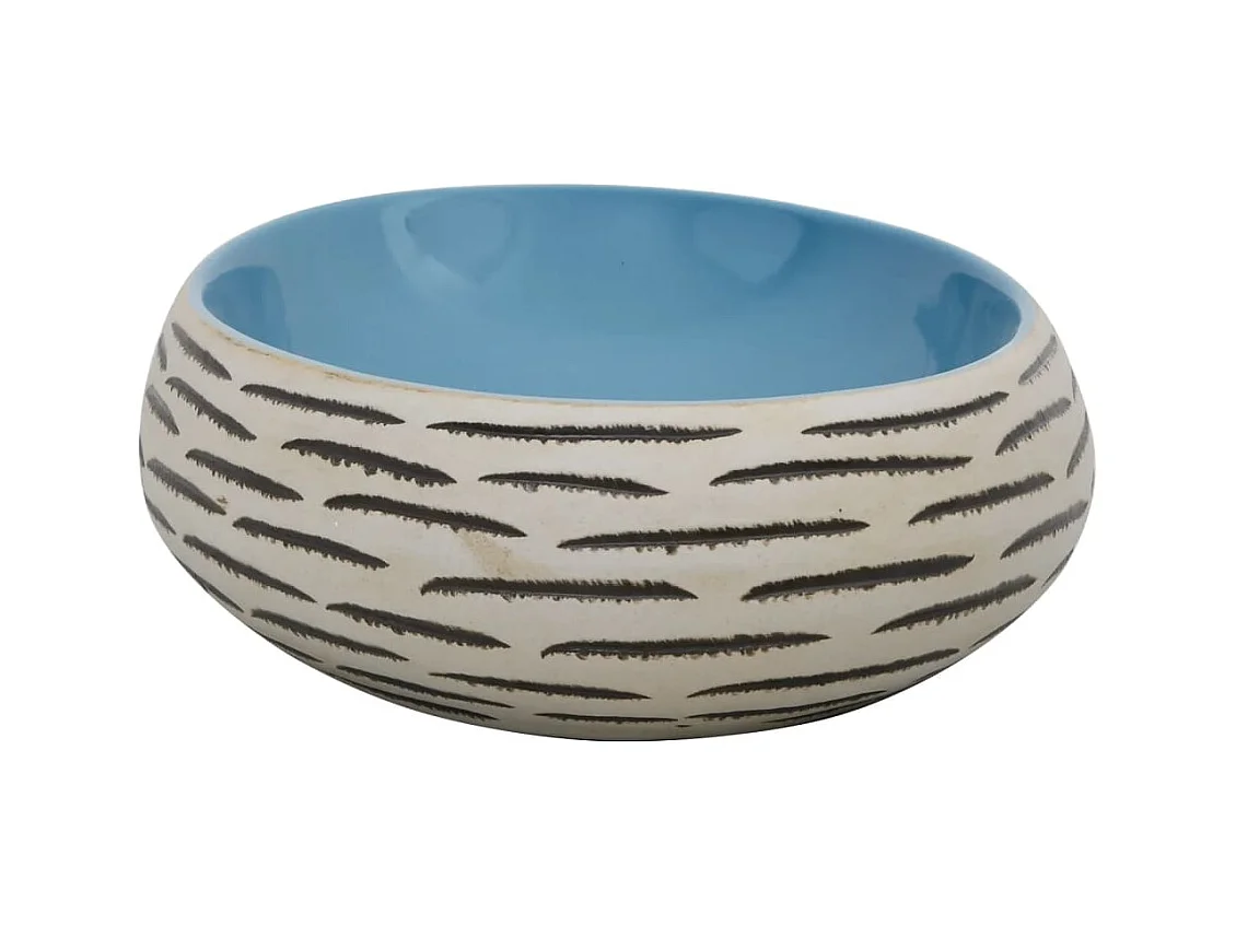 Vasque à poser Lavabo | Bac à laver multicolore ovale 59x40x15 cm céramique