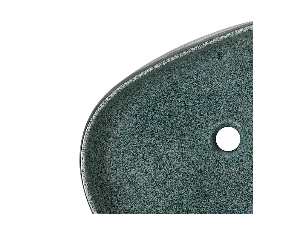 Vasque à poser Lavabo | Bac à laver turquoise ovale 59x40x14 cm céramique