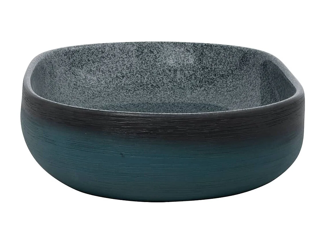 Vasque à poser Lavabo | Bac à laver turquoise ovale 59x40x14 cm céramique