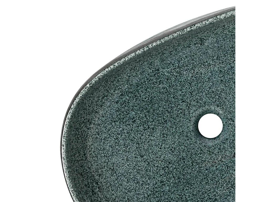 Vasque à poser Lavabo | Bac à laver turquoise ovale 59x40x14 cm céramique