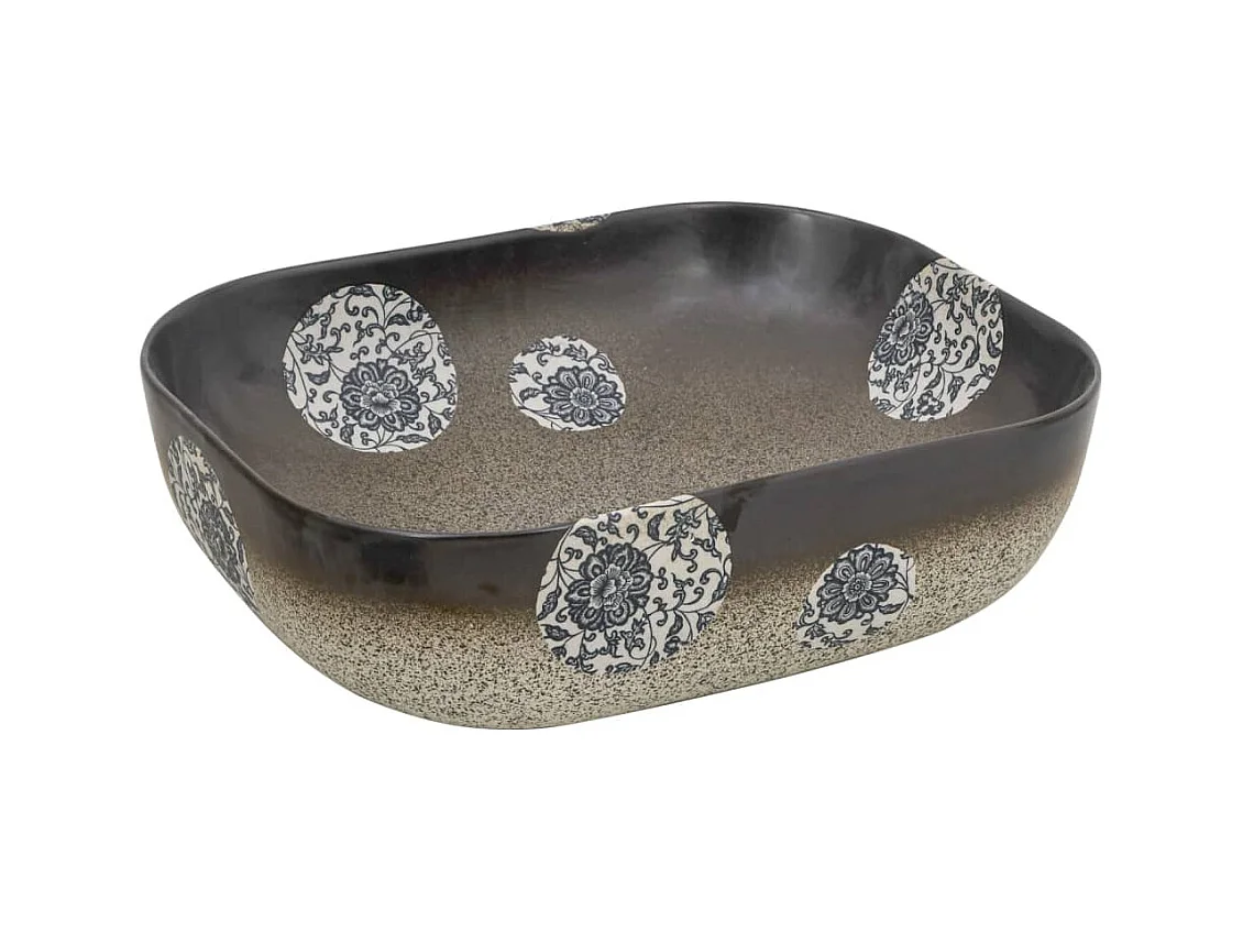 Vasque à poser Lavabo | Bac à laver multicolore rectangulaire céramique