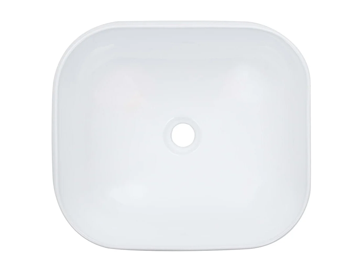 Lavabo salle de bain-Vasque à poser 44,5 x 39,5 x 14,5 cm Céramique Blanc