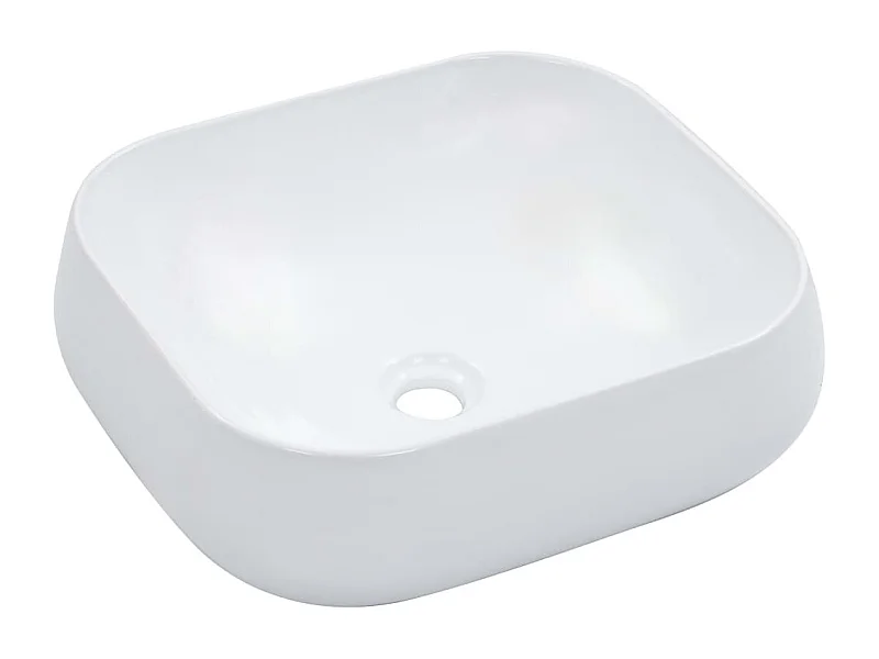 Lavabo salle de bain-Vasque à poser 44,5 x 39,5 x 14,5 cm Céramique Blanc