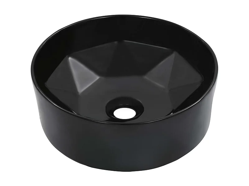 Lavabo salle de bain-Vasque à poser 36x14 cm Céramique Noir