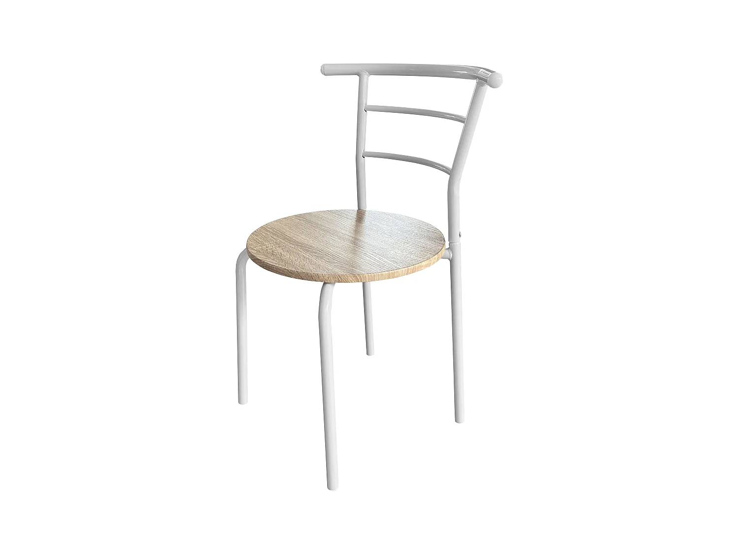 Table de cuisine extensible Butterfly et 2 chaises, chêne et blanc, 55-115 x 61 x 74 cm