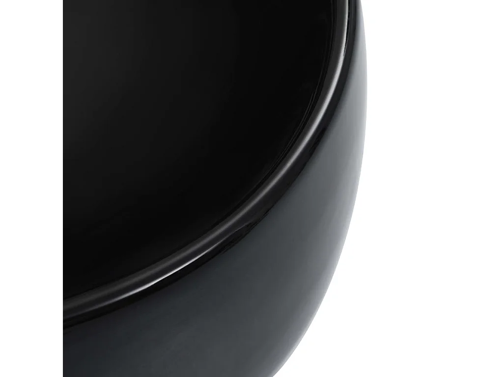 Lavabo salle de bain-Vasque à poser 44,5 x 39,5 x 14,5 cm Céramique Noir