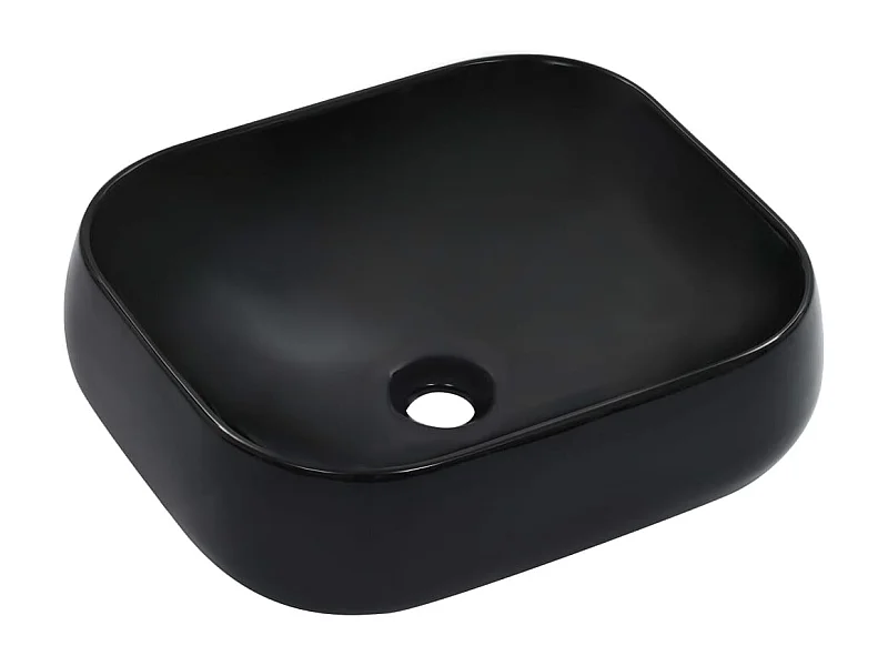 Lavabo salle de bain-Vasque à poser 44,5 x 39,5 x 14,5 cm Céramique Noir