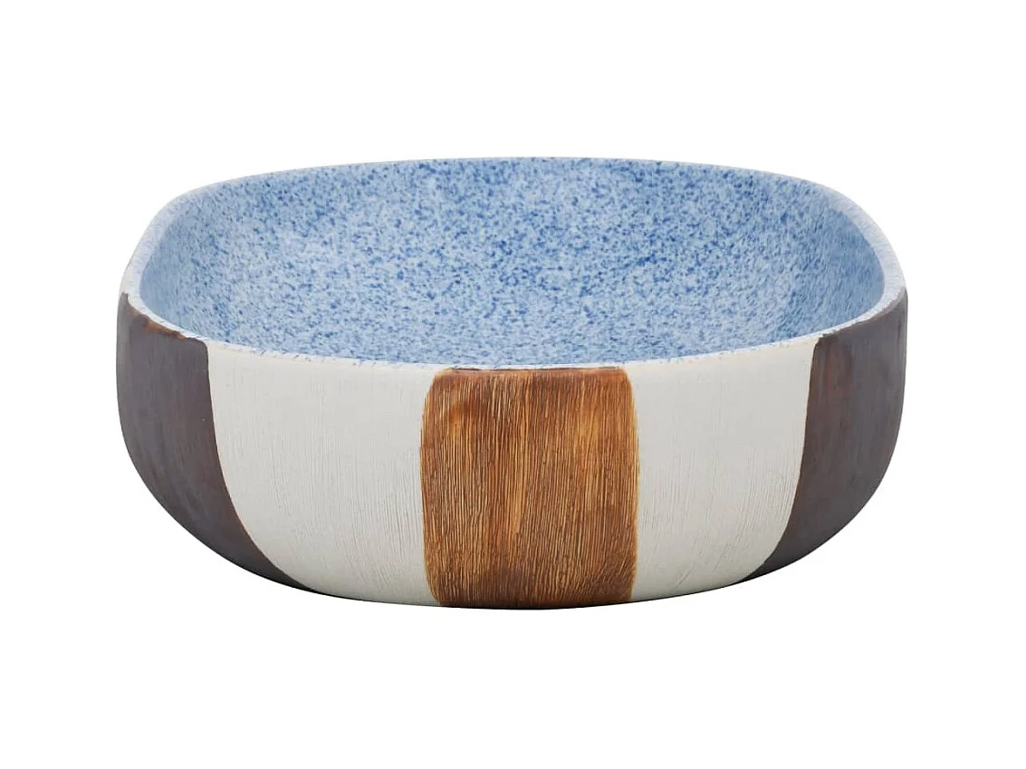 Vasque à poser Lavabo | Bac à laver multicolore ovale 59x40x14 cm céramique