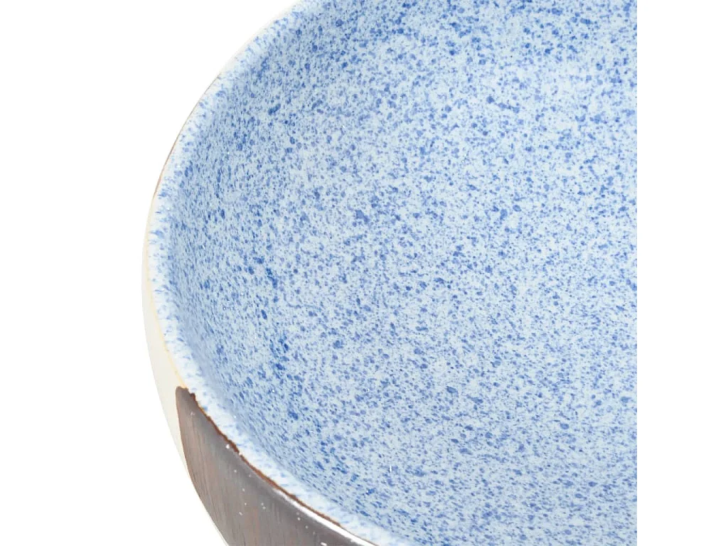Vasque à poser Lavabo | Bac à laver multicolore ovale 59x40x14 cm céramique