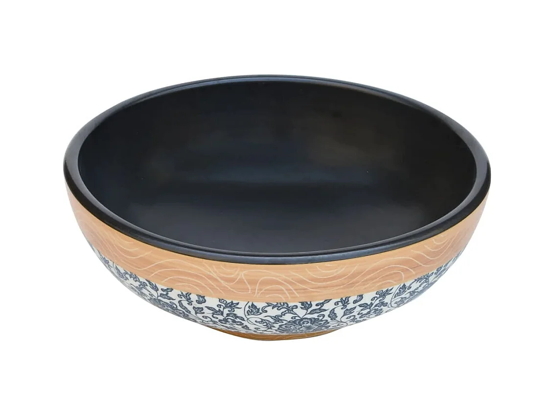 Vasque à poser Lavabo | Bac à laver multicolore rond Φ41x14 cm céramique