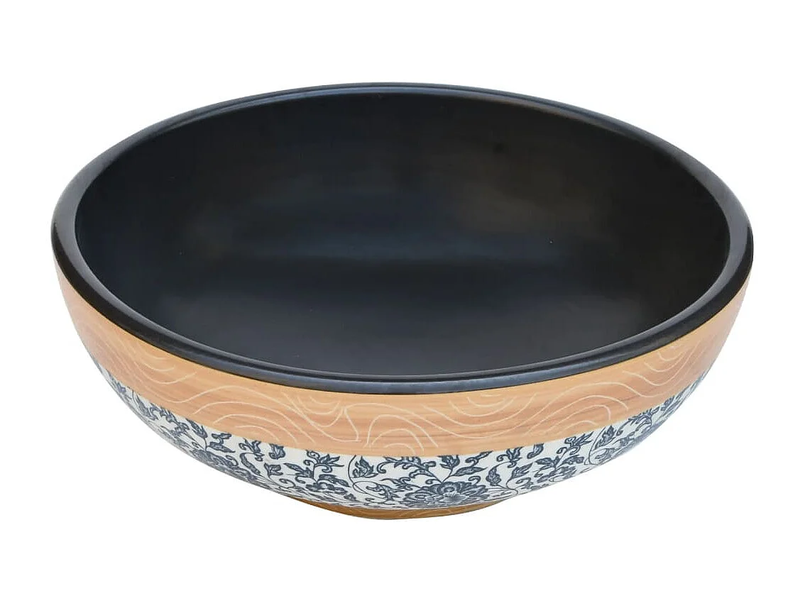 Vasque à poser Lavabo | Bac à laver multicolore rond Φ41x14 cm céramique