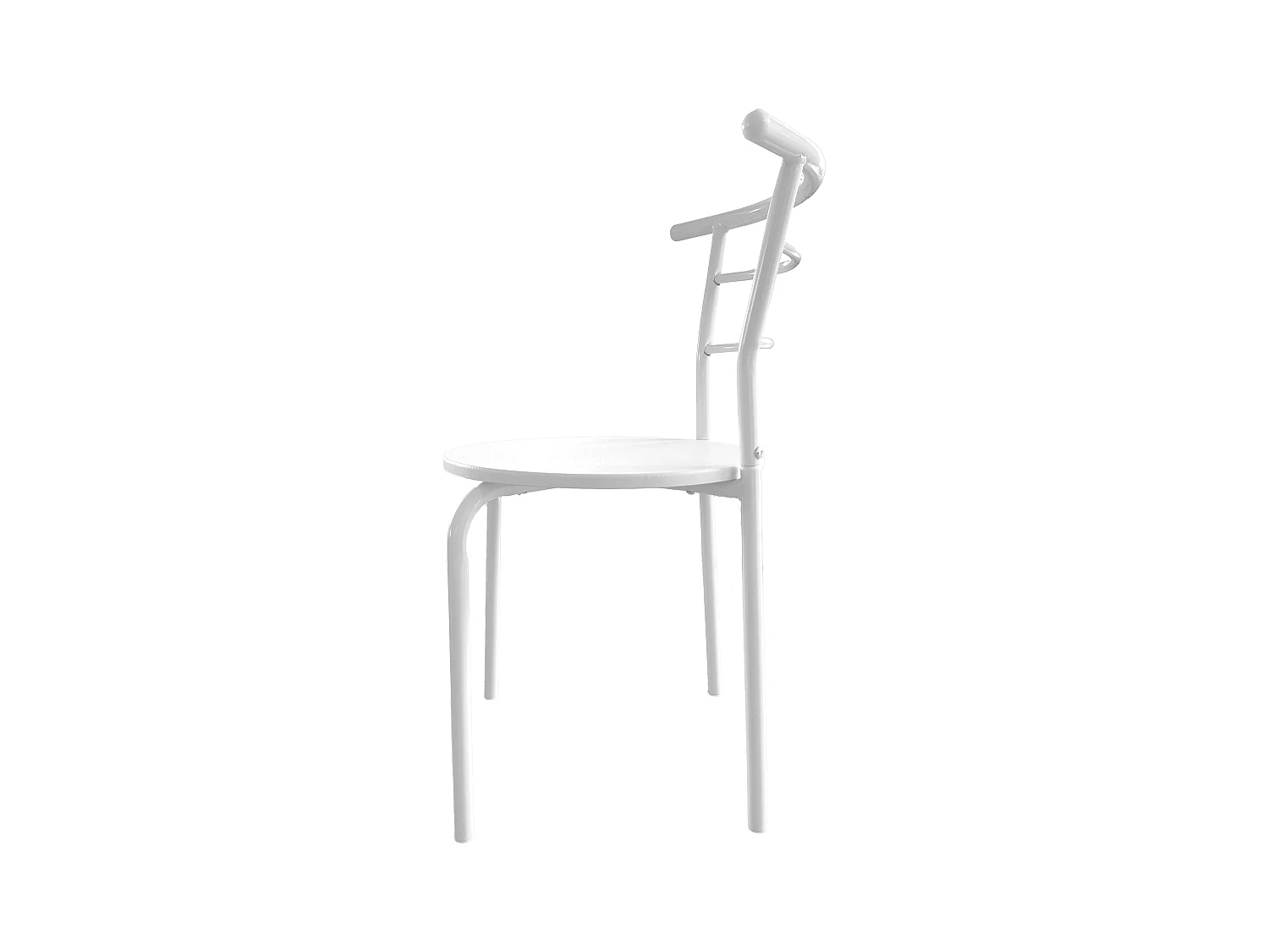 Table de cuisine extensible Butterfly et 2 chaises, blanc, 55-115 x 61 x 74 cm