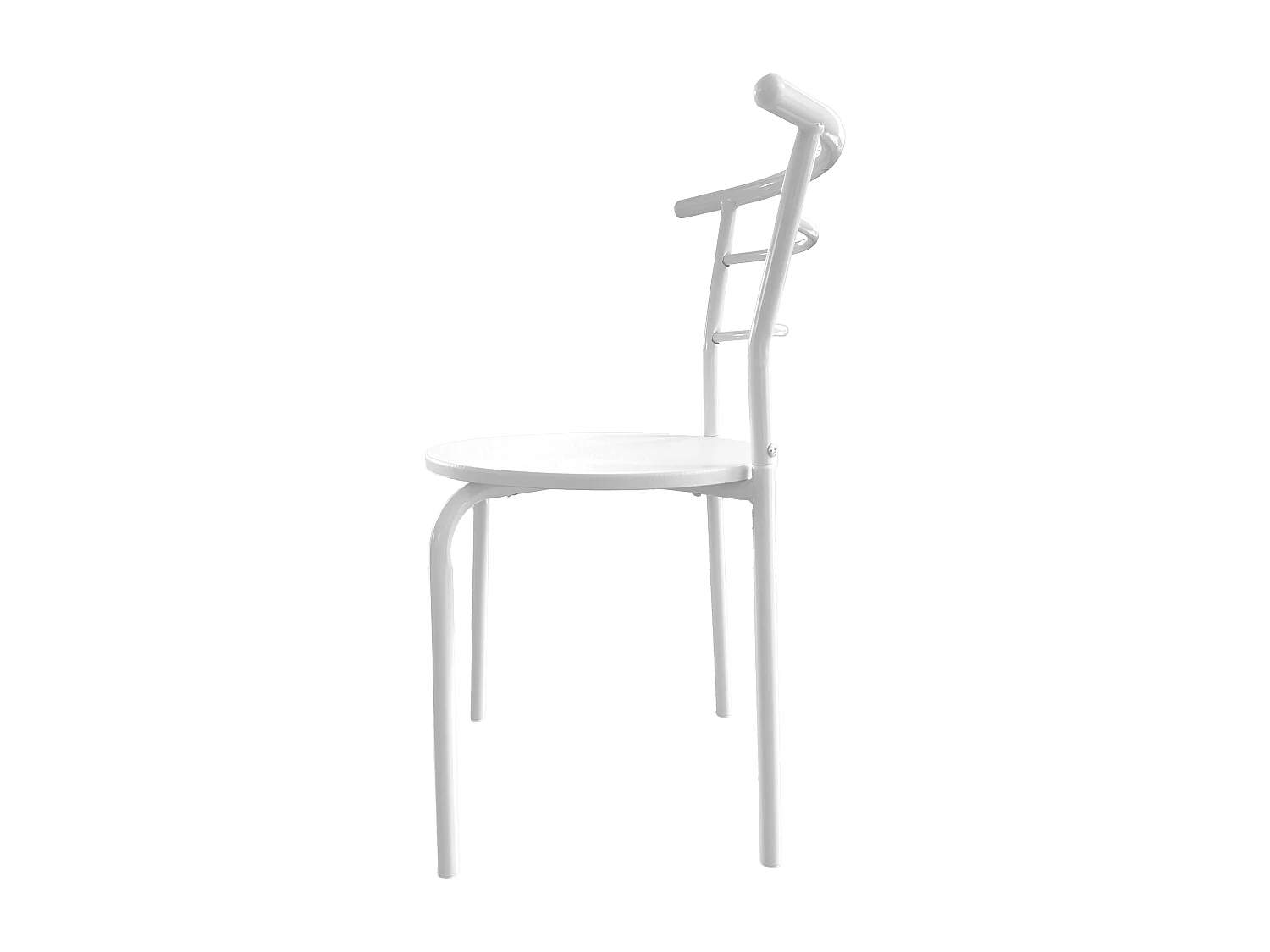 Pack de Mesa Extensible y 2 Sillas Cocina Butterfly,Blanco 55-115x61x74 cm