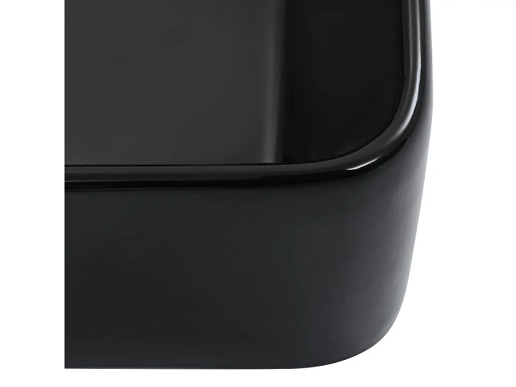 Lavabo salle de bain-Vasque à poser 40x30x13 cm Céramique Noir