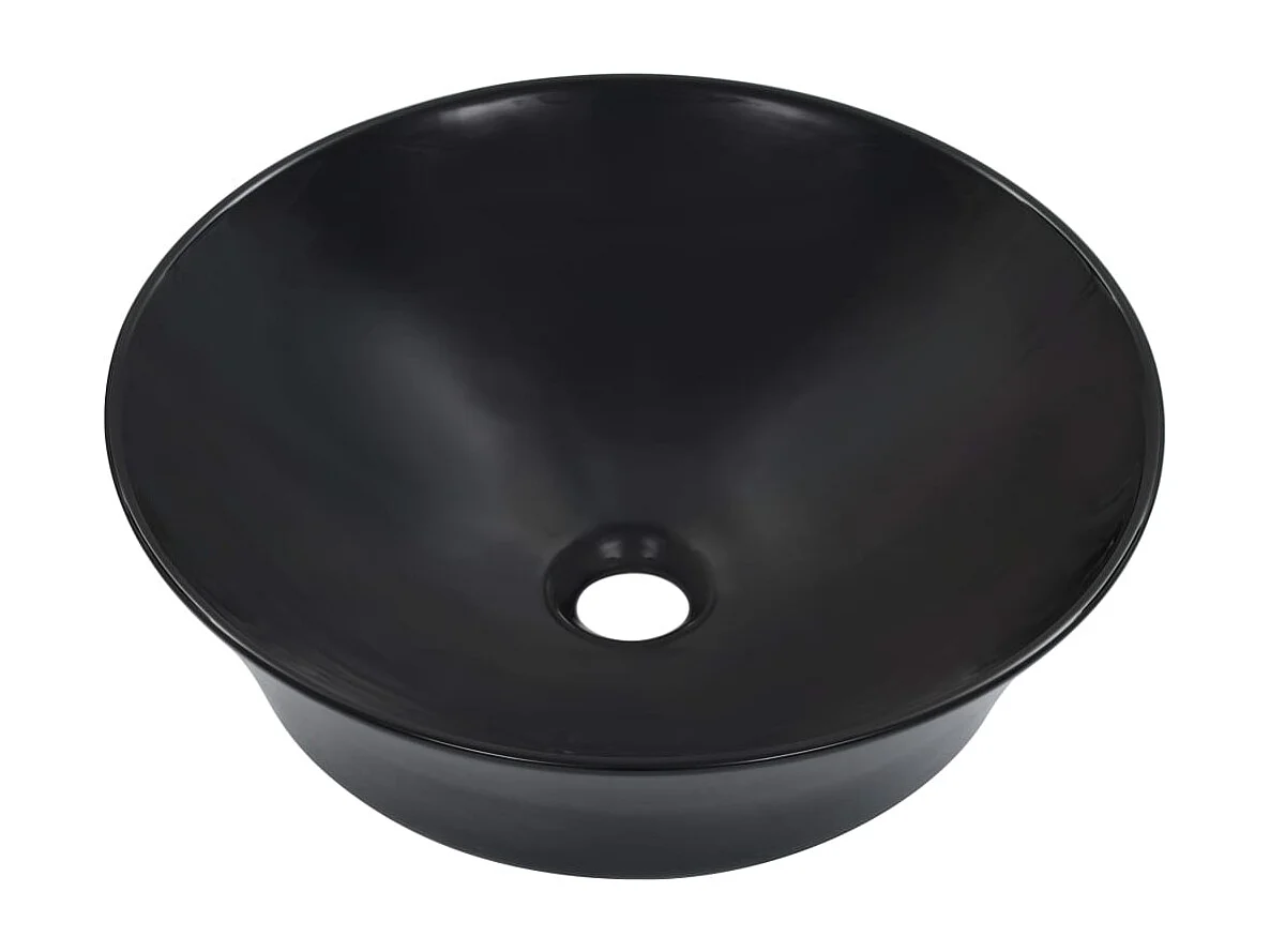 Lavabo salle de bain-Vasque à poser 41x12,5 cm Céramique Noir