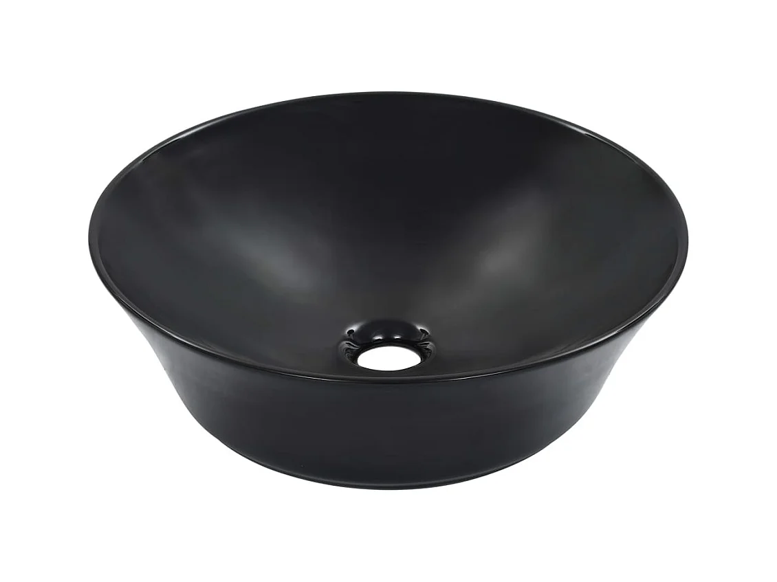 Lavabo salle de bain-Vasque à poser 41x12,5 cm Céramique Noir