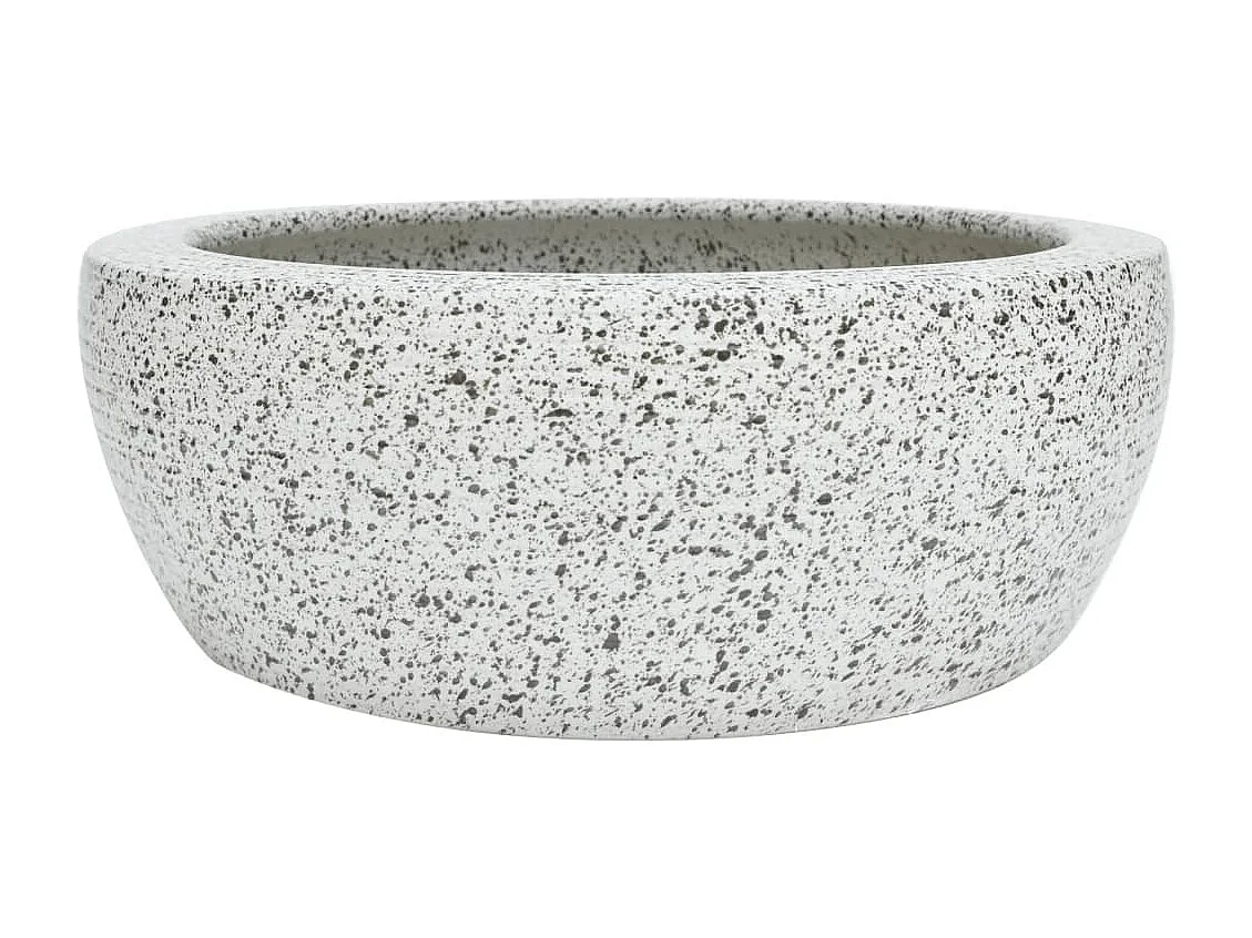 Vasque à poser Lavabo | Bac à laver gris rond Φ41x14 cm céramique