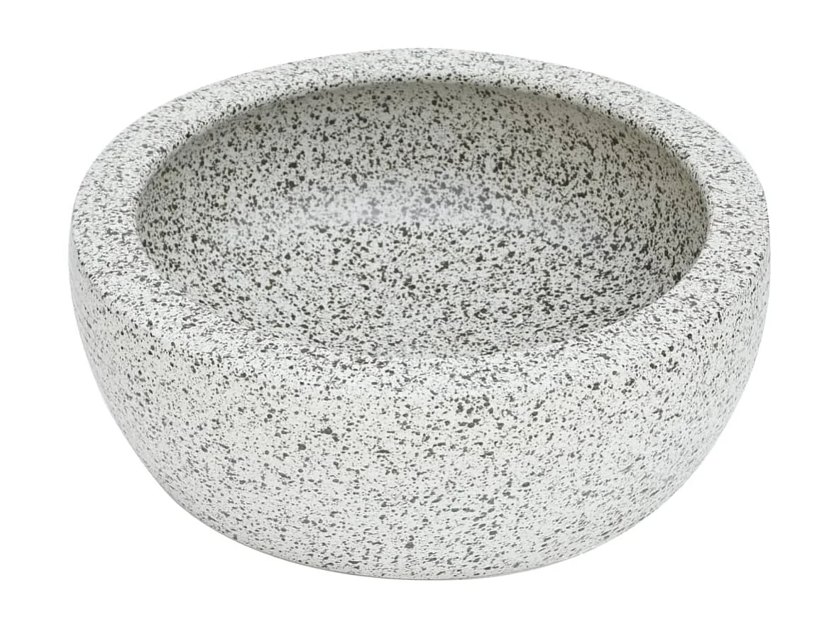 Vasque à poser Lavabo | Bac à laver gris rond Φ41x14 cm céramique
