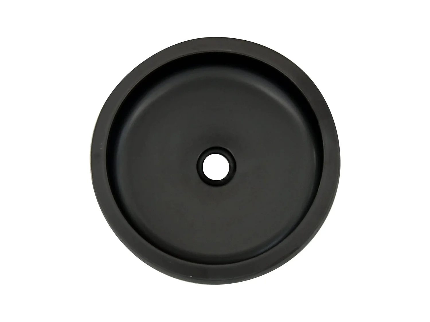 Vasque à poser Lavabo | Bac à laver noir et marron rond Φ41x14 cm céramique