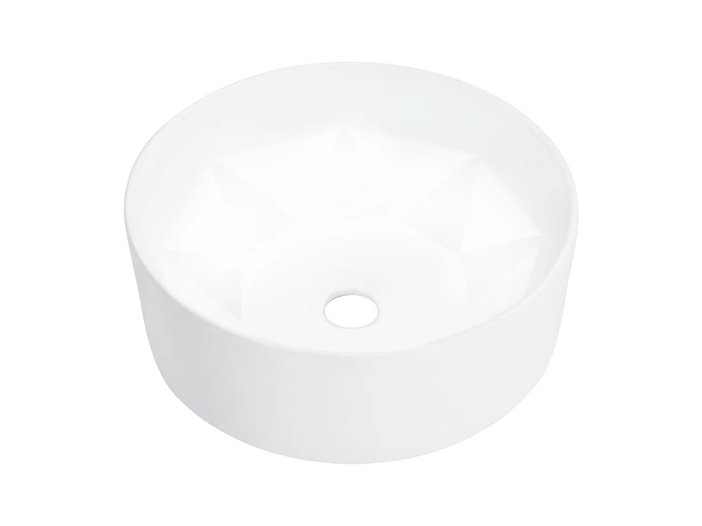 Lavabo salle de bain-Vasque à poser 36x14 cm Céramique Blanc