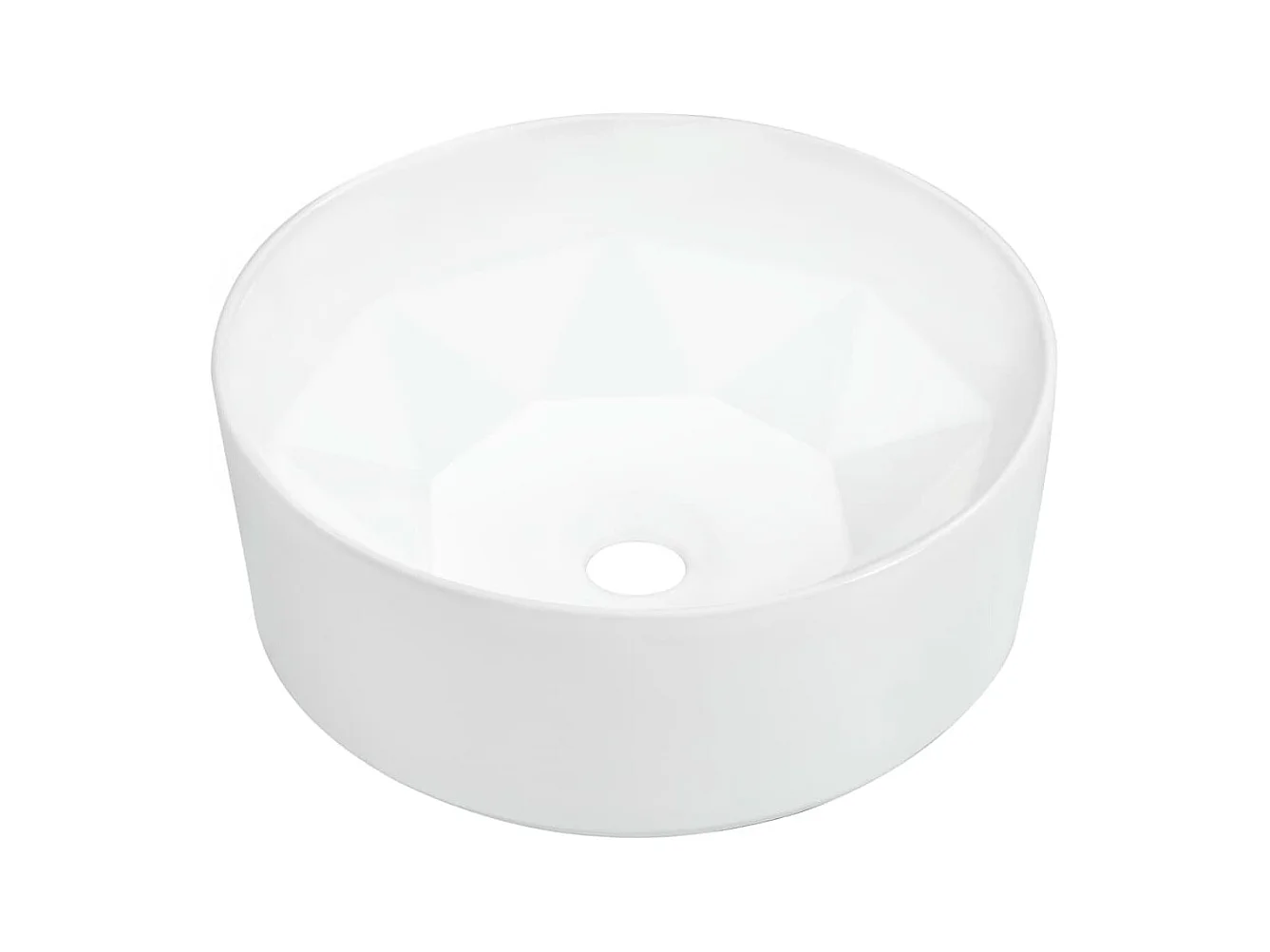 Lavabo salle de bain-Vasque à poser 36x14 cm Céramique Blanc