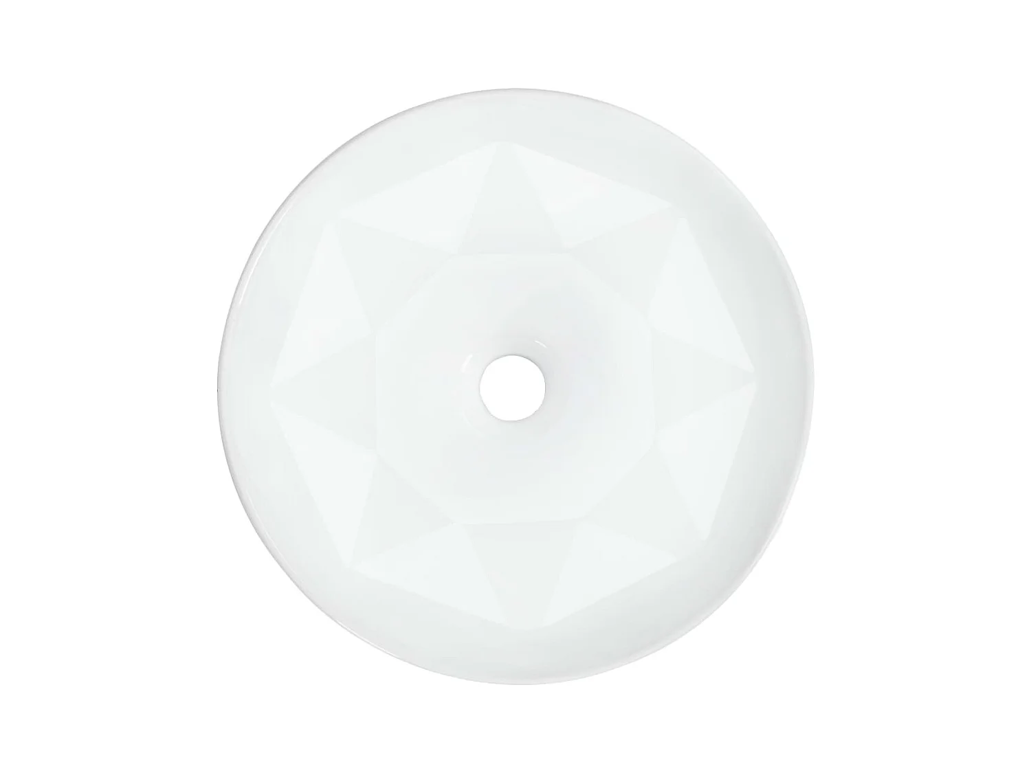 Lavabo salle de bain-Vasque à poser 36x14 cm Céramique Blanc