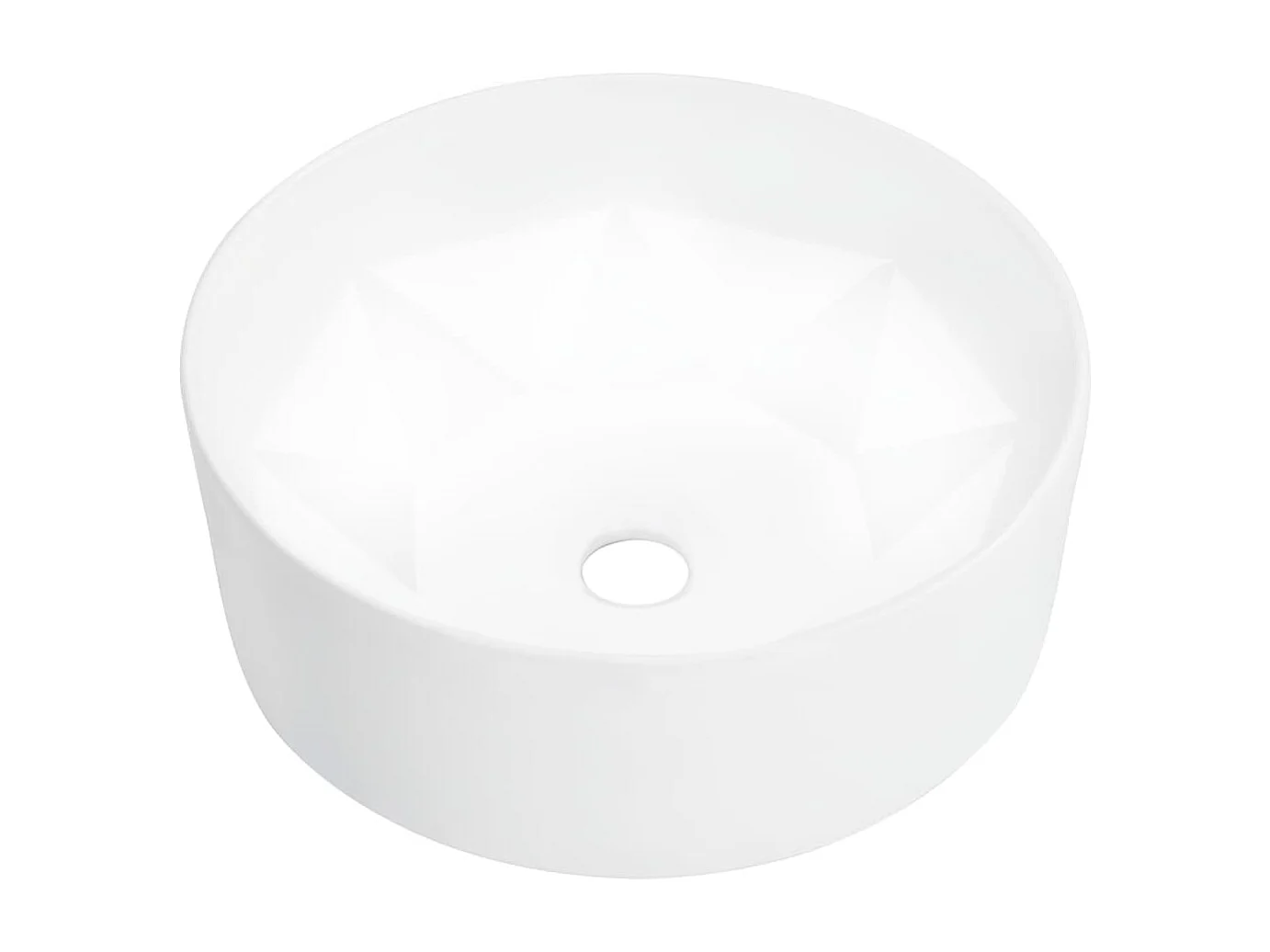 Lavabo salle de bain-Vasque à poser 36x14 cm Céramique Blanc